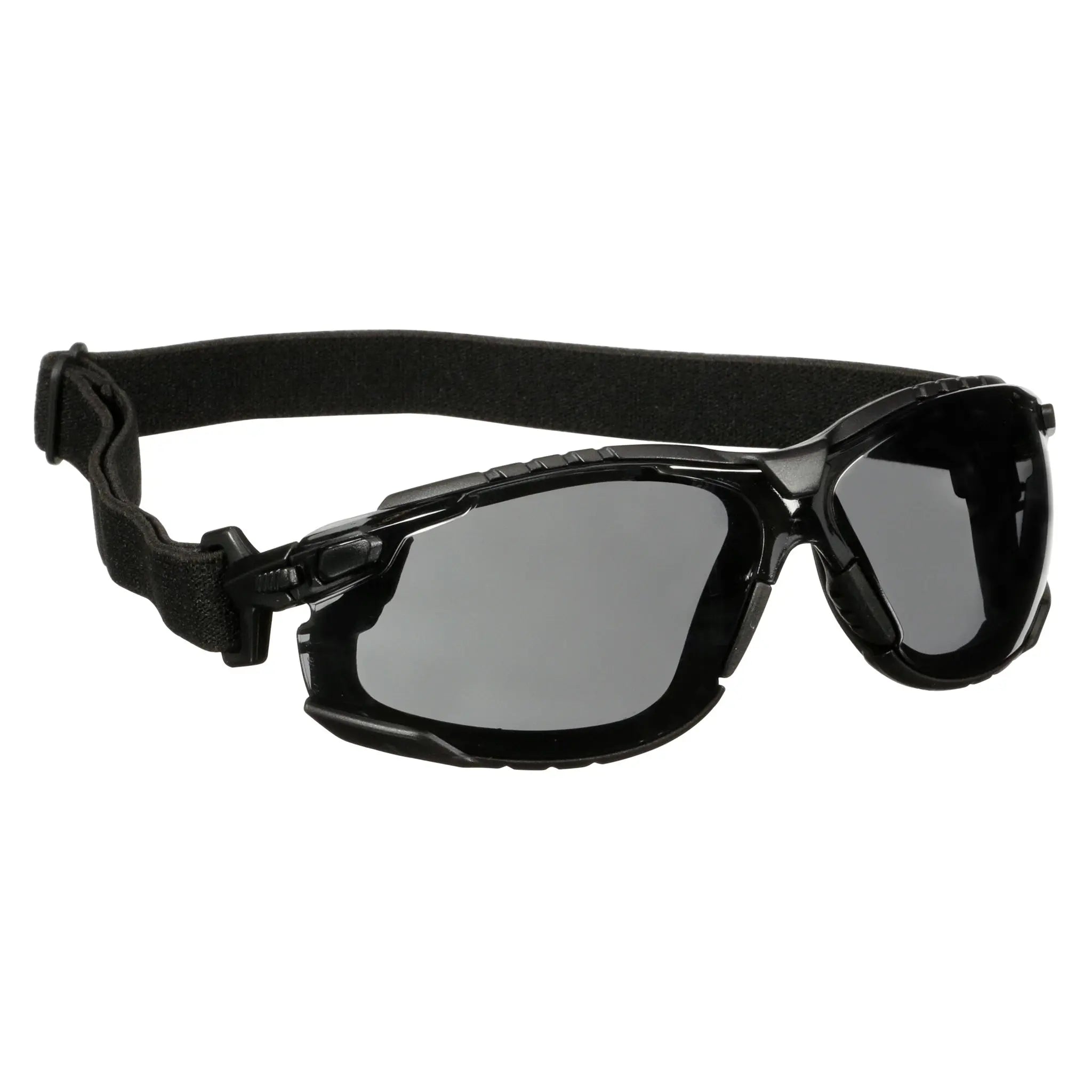 3M Solus 1000 Series, S1502SGAF-KT, Blk Temples, Scotchgard Anti-Fog Coating, Gray AF-AS lens, Foam-Strap, 20 ea-Case