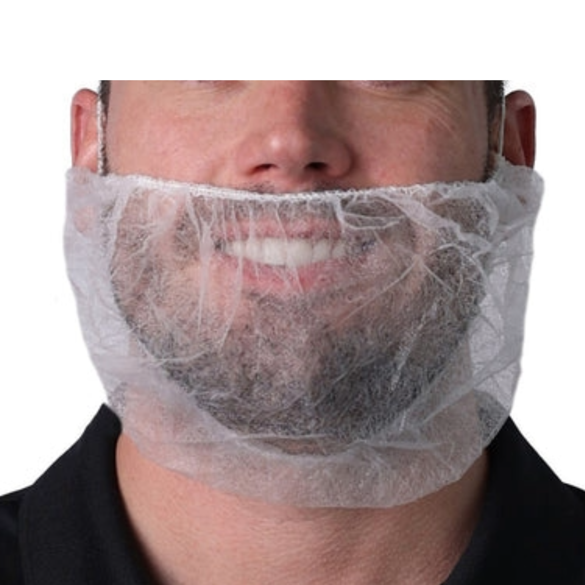Vanguard VGuard B12A19 Beard Cover, White, 18 Inches, Case of 1000