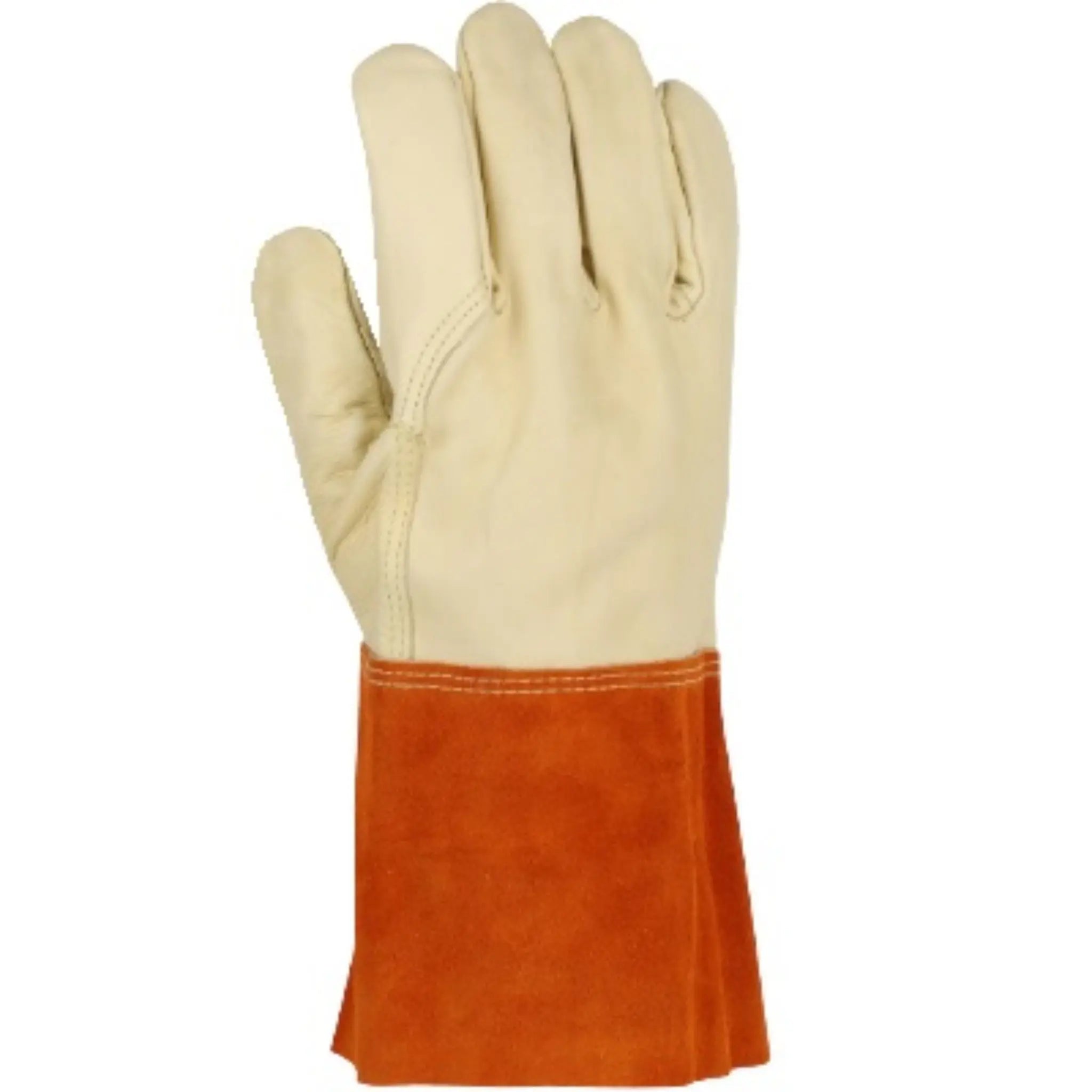 PIP Ironcat 6000 Premium Cowhide Mig Welders Glove with Dupont Kevlar Stitching, Red, Back