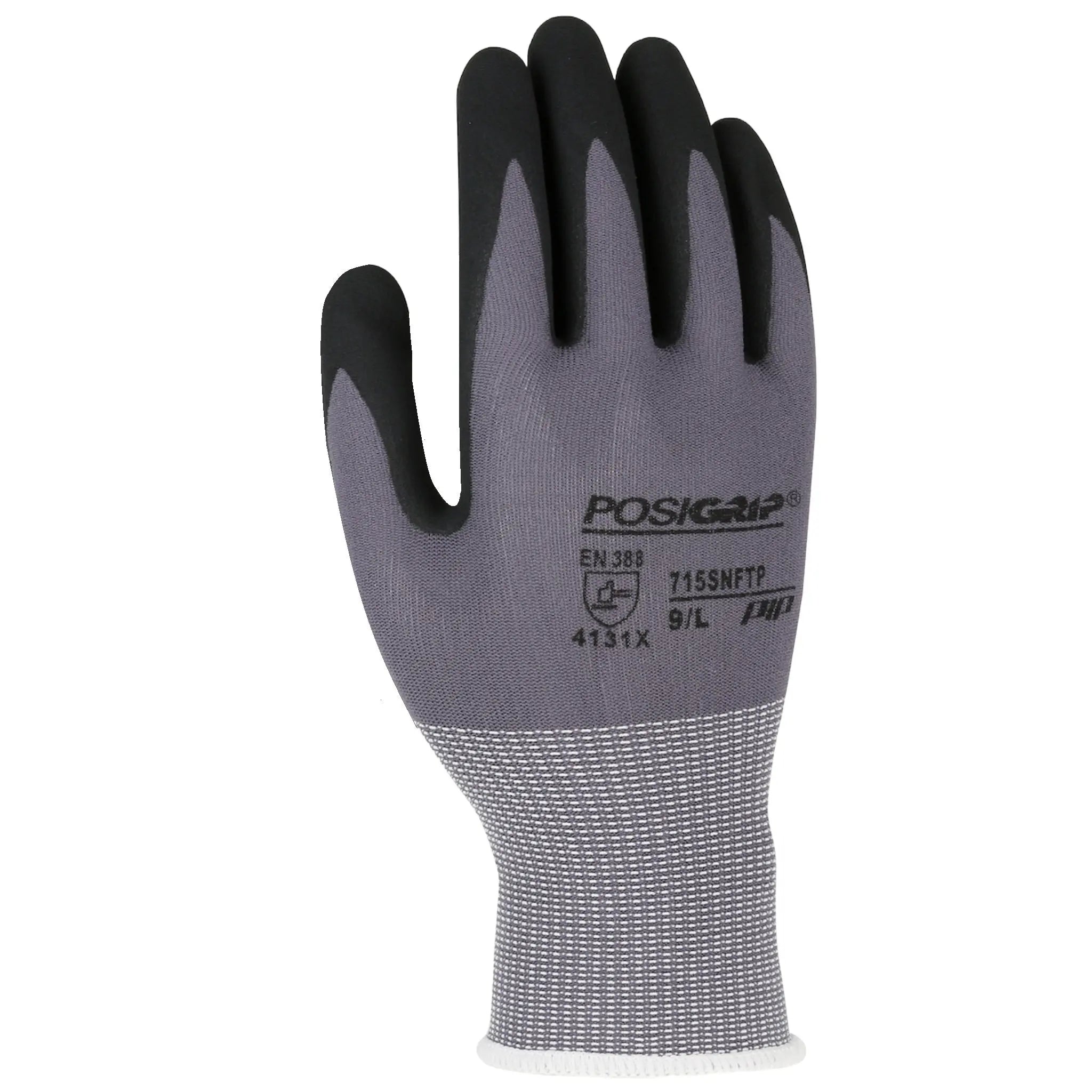 PIP West Chester 715SNFTP PosiGrip Nylon Glove with Nitrile Coated Foam Grip, Back