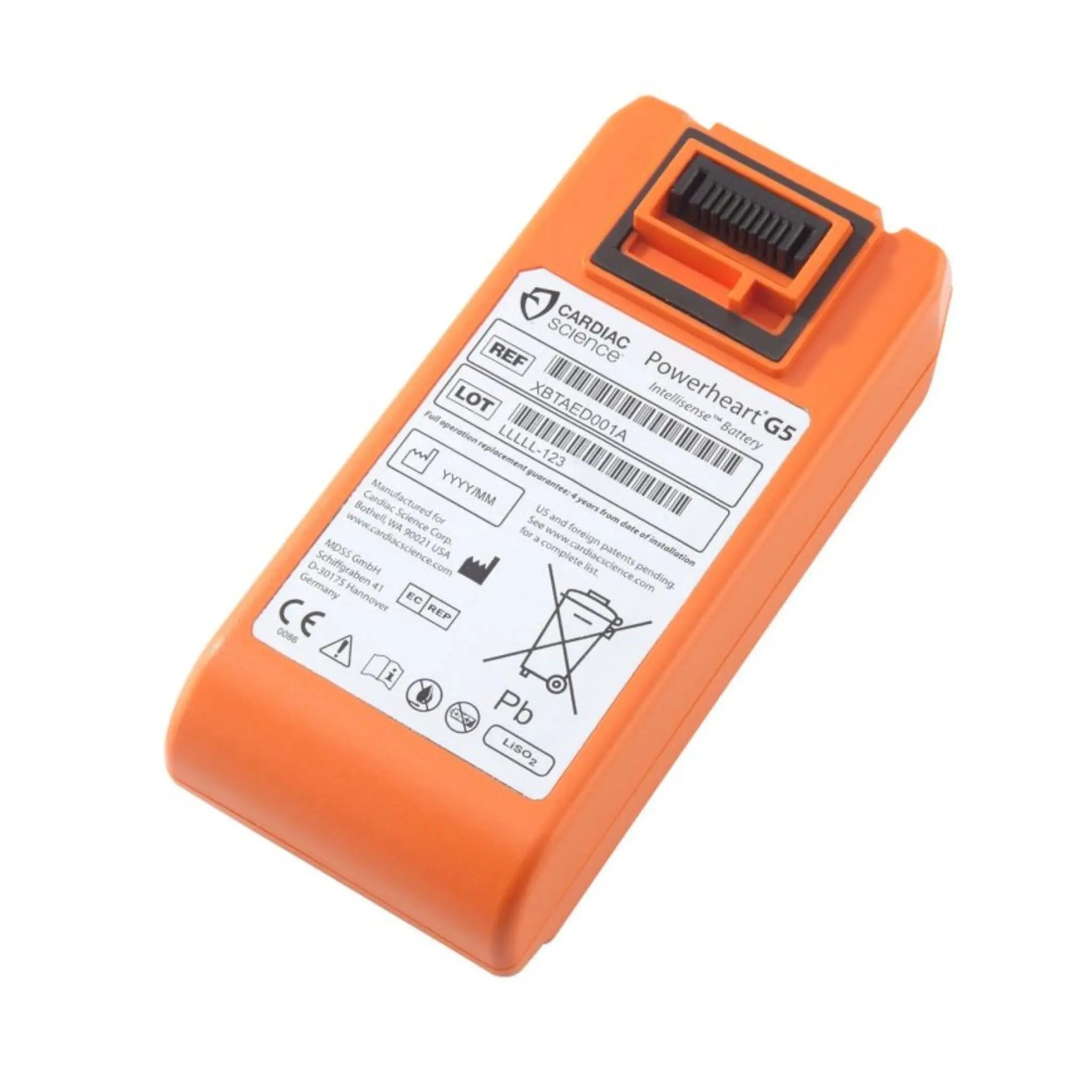 Zoll Powerheart XBTAED001A G5 AED Intellisense Battery, Orange, One Size, 1 Each, Main Image