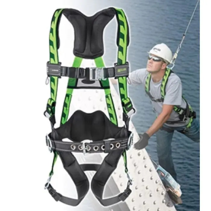 Honeywell Miller AC-QC/UGN AirCore Harness with QC Buckles, Green, 1 Each