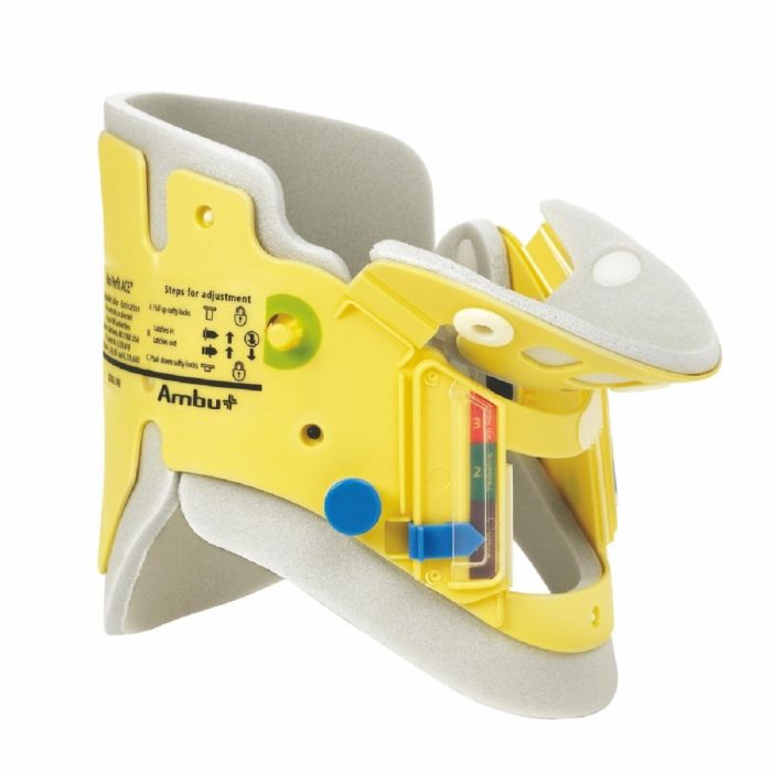 AMBU 000-281 Perfit Ace Adjustable Cervical Collar, Yellow, Case of 30