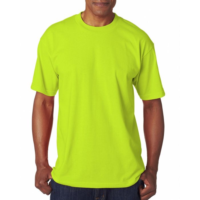 Bayside BA1701 50/50 Poly Cotton Blend Safety T-Shirts, 1 Each