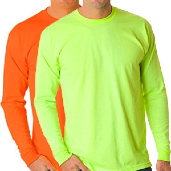 Safety Long Sleeve T-Shirts - 100% Cotton
