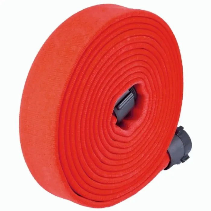 Key Fire Hose DP30 Big-10 Heavy Duty Rubber Attack Hose, Double Jacket, 3" Size, 50' Section, Orange, 1 Each