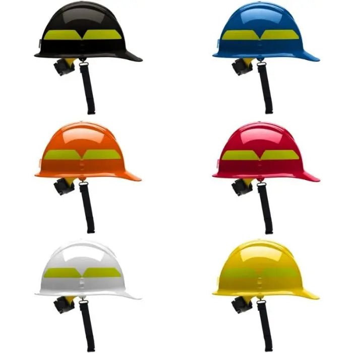 Bullard FH911CR Half Brim Wildfire Helmet, Ratchet Suspension, 1 Each