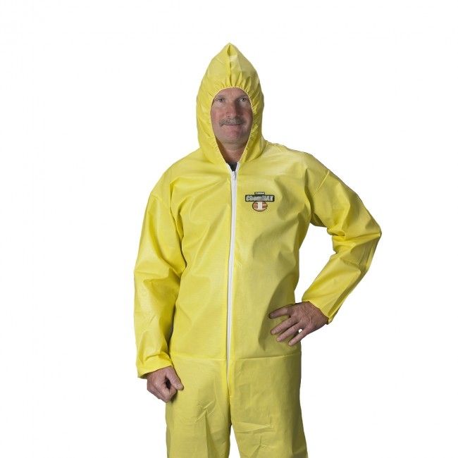 Lakeland Chem Max 1 Coverall Serged Seam Attached Hood & Boots 25/Case