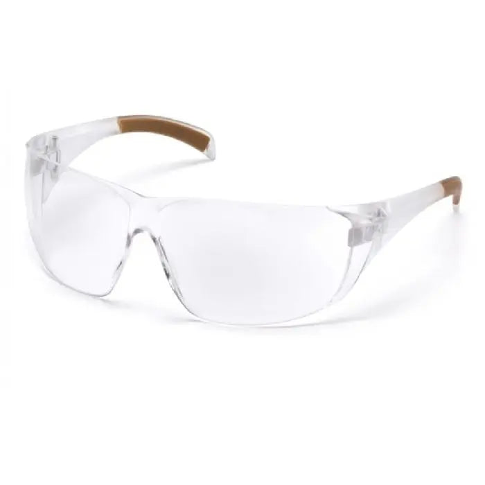 Pyramex Carhartt CH110ST Billings Safety Glasses, Clear Temples, Clear Anti-Fog Lens, One Size, Box of 12