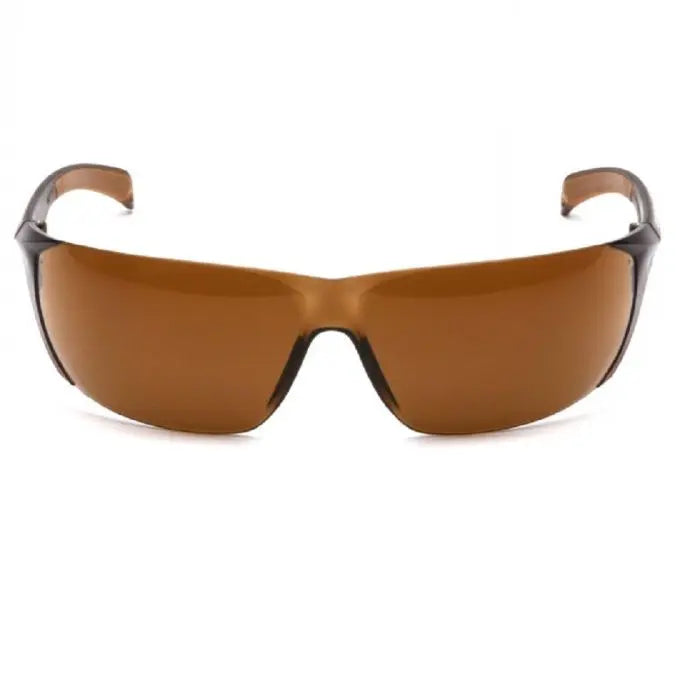 Pyramex Carhartt CH118S Billings Safety Glasses, Sandstone Bronze Lens and Temples, One Size, Box of 12