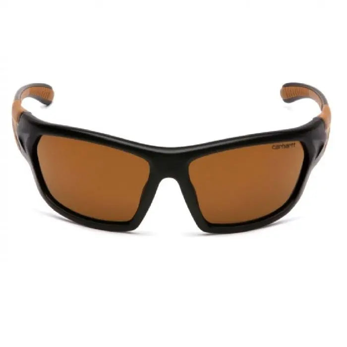 Pyramex Carhartt CHB218D Carbondale Safety Glasses, Sandstone Bronze Lens, Black and Tan Frame, One Size, Box of 12