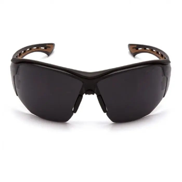 Pyramex Carhartt CHB820ST Easley Safety Glasses, Gray Anti Fog Lens, Black and Tan Frame, One Size, Box of 12
