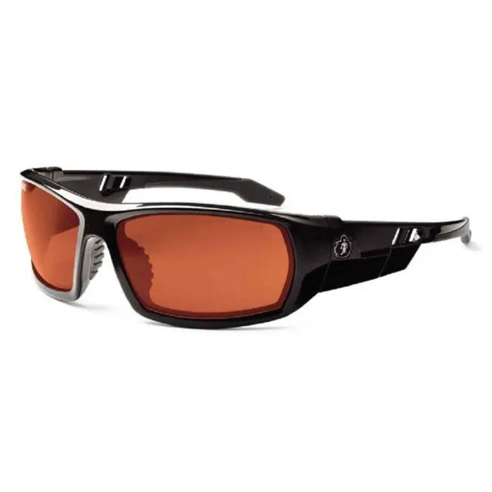 Ergodyne Skullerz ODIN-PZ Polarized Safety Glasses, Black Frame, Polarized Copper Lens, 1 Each