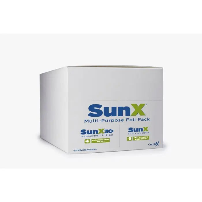 Coretex Sun X 30 Sunscreen Multi-Pack Pouch, 25/BX, Case of 4 Boxes