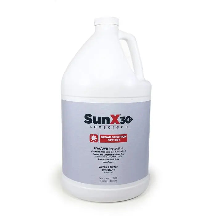 Coretex Sun X SPF30+ Sunscreen Lotion, 1 Gallon Jug, 1 Case