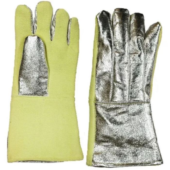 CPA 234-AKV-KV Para-Aramid Blend Combo Gloves, Silver/Yellow, One Size, 1 Pair