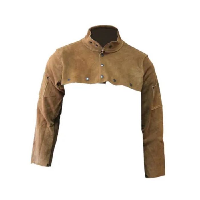 Chicago Protective Apparel 577-CL Rust Split Leather Cape Sleeve, 1 Each