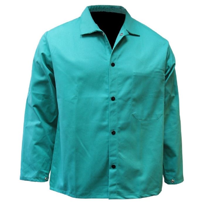 Chicago Protective Apparel 600-GR 30€ Flame Resistant Cotton Jacket, 1 Each