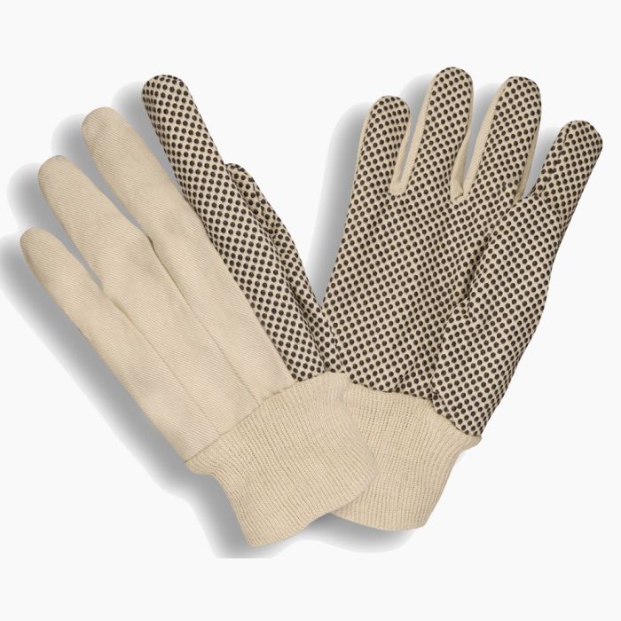Cordova 2610 Men's Premium Cotton Canvas Gloves, White, Large, Box of 12