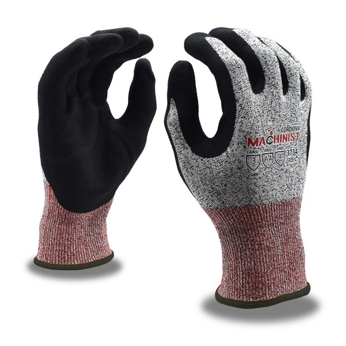 Cordova MACHINIST 3734 Cut 5-A4 High-Performance Polyethylene Gloves, Box of 12