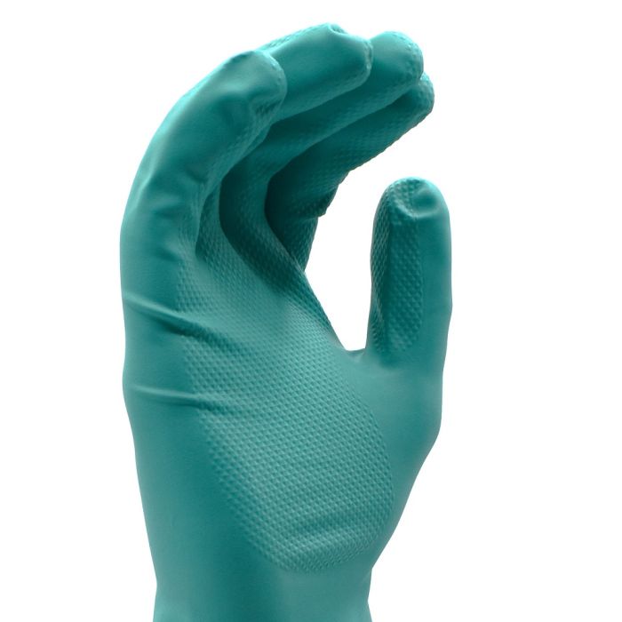 Cordova 4530L Unsupported 15 Mil Standard Unlined Nitrile Gloves, Green, Large, Box of 12