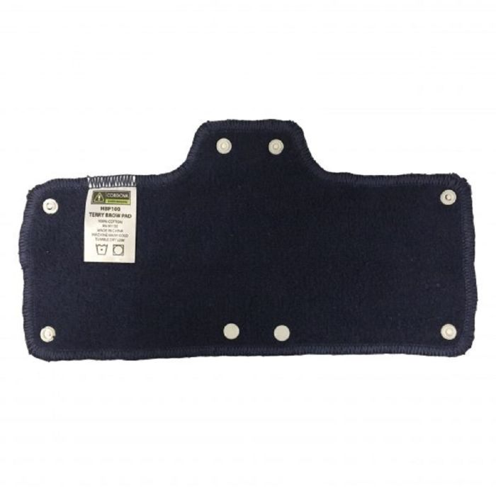 Cordova HBP100 Hard Hat Terry Brow Pad, Navy Blue, One Size, 1 Each
