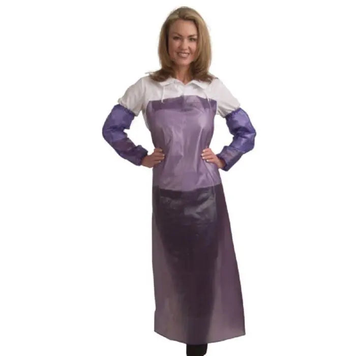 Cordova RA04B48 Vinyl Apron, Blue, One Size, 1 Each