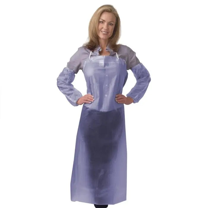 Cordova RA08B48 Vinyl Apron, Blue, One Size, 1 Each