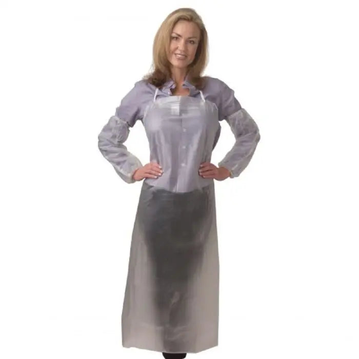 Cordova RA08C48 Vinyl Apron, Clear, One Size, 1 Each