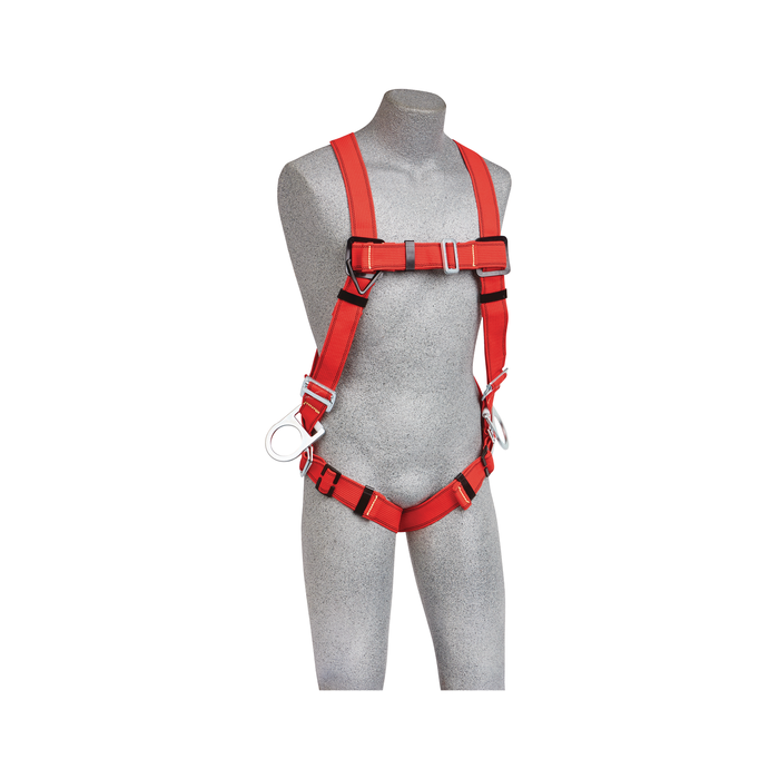 3M Protecta 1191381 PRO Vest-Style Positioning Harness for Hot Work Use, Red, Medium/Large