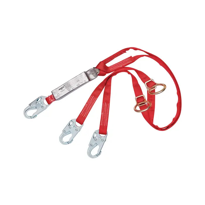 3M Protecta 1342200 PRO Pack Tie-Back 100% Tie-Off Shock Absorbing Lanyard