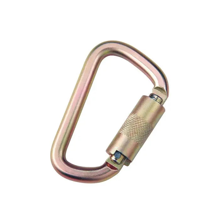 3M DBI-SALA 2000112 Saflok Carabiner Yellow Zinc, 1 Each