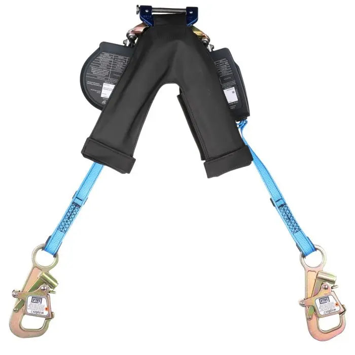 3M DBI-SALA 3100617 Nano-Lok Twin-Leg Self-Retracting Lifeline with Quick Connect, Web, Wrap Back, 8 ft., 1 Each