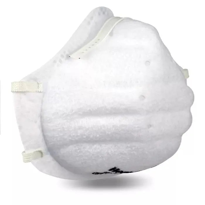 Honeywell DC301N95BX N95 Disposable Respirator with Nose Clip, White, Universal, Box of 20 Each