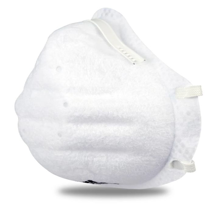 Honeywell DC301N95BX N95 Disposable Respirator with Nose Clip, White, Universal, Box of 20 Each