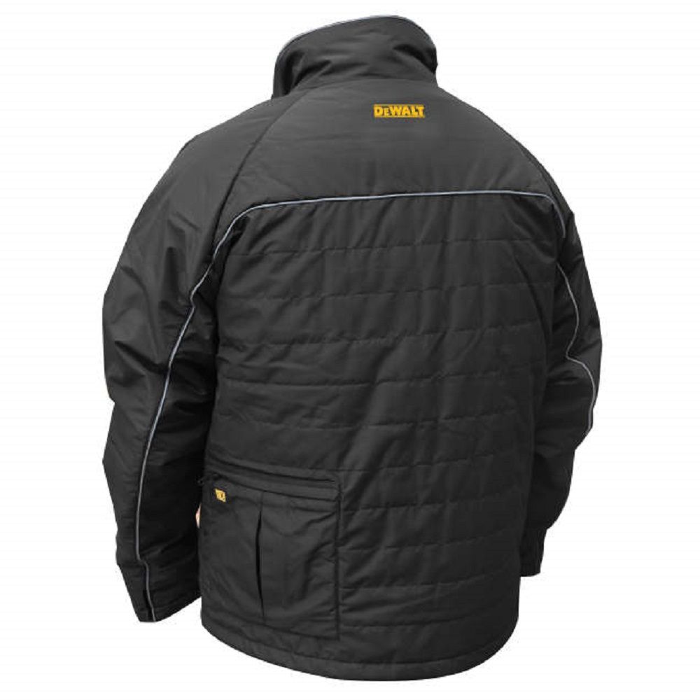 Radians DEWALT DCHJ075D1 Men's Heated Quilted Soft Shell Jacket Kitted, Black, 1 Each