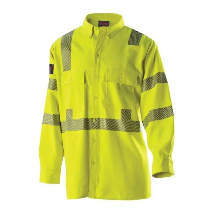 NSA DF2-AX3-324LS-HY DRIFIRE Hi-Vis Work Shirt, Type R Class 3