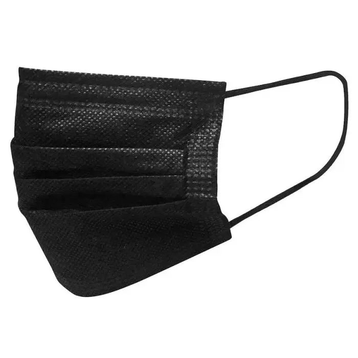 Dick Medical Supply 91019P3B Procedure Mask, Level 1, Black, Box of 50