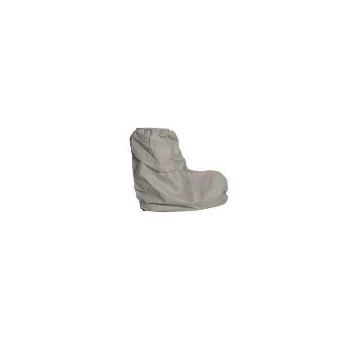 Dupont Tyvek Boot Covers High Top Serged Seams Skid Resistant Seam Gray 50/Pairs