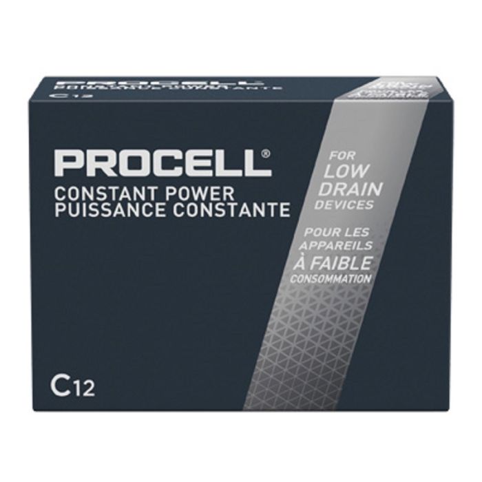 Duracell PROC Procell Constant Power C Cell Alkaline Battery, Box of 12