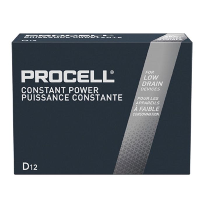 Duracell PROD Procell Constant Power D Cell Alkaline Battery, Box of 12