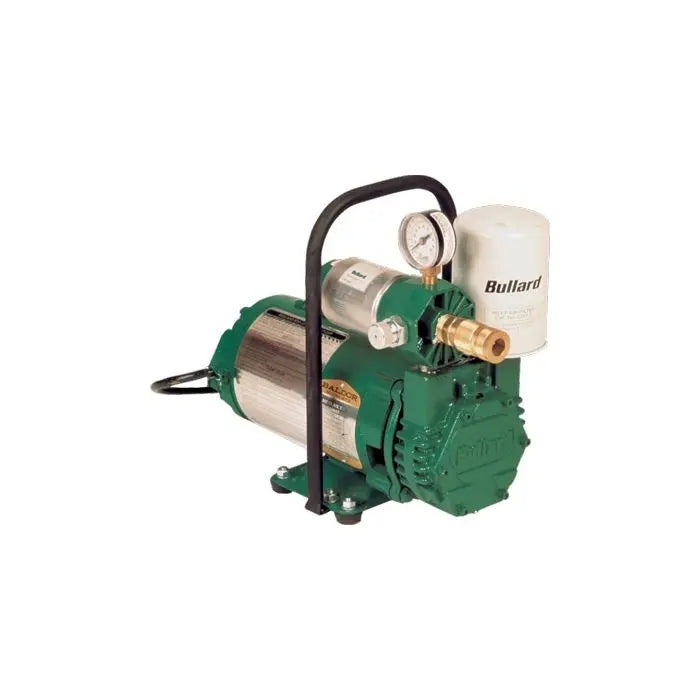 Bullard EDP10HM Free-Air Pump Electric Driven 1 QD Coupler 12 Ind. Interchange Includes Run Hour Meter 10 CFM
