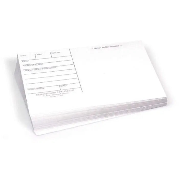3X5 Backing Cards Black