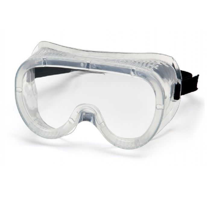Pyramex G201 Perforated Goggle, Clear Frame, Clear Lens, One Size, Box of 12