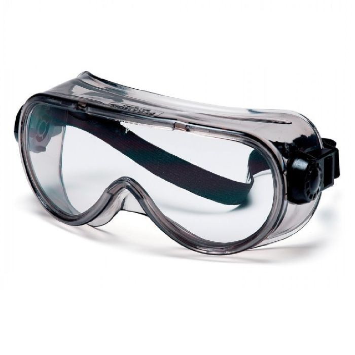 Pyramex G304T Top Shelf Chemical Splash Goggle, Clear Frame, Clear H2X Anti-Fog Lens, One Size, Box of 12