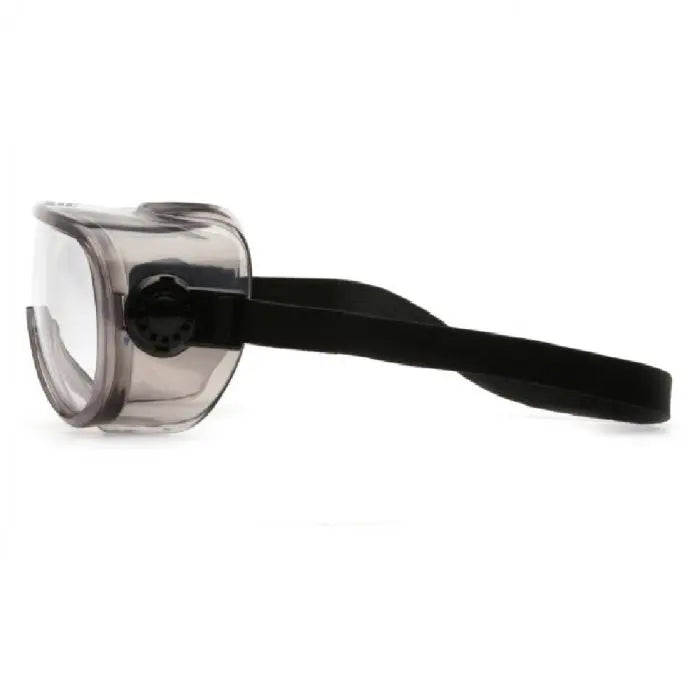 Pyramex G304T Top Shelf Chemical Splash Goggle, Clear Frame, Clear H2X Anti-Fog Lens, One Size, Box of 12