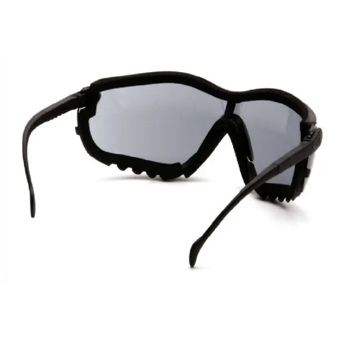 Pyramex V2G GB1820ST Safety Goggles, Black Strap and Temples, Gray H2X Anti Fog Lens, One Size, Box of 12