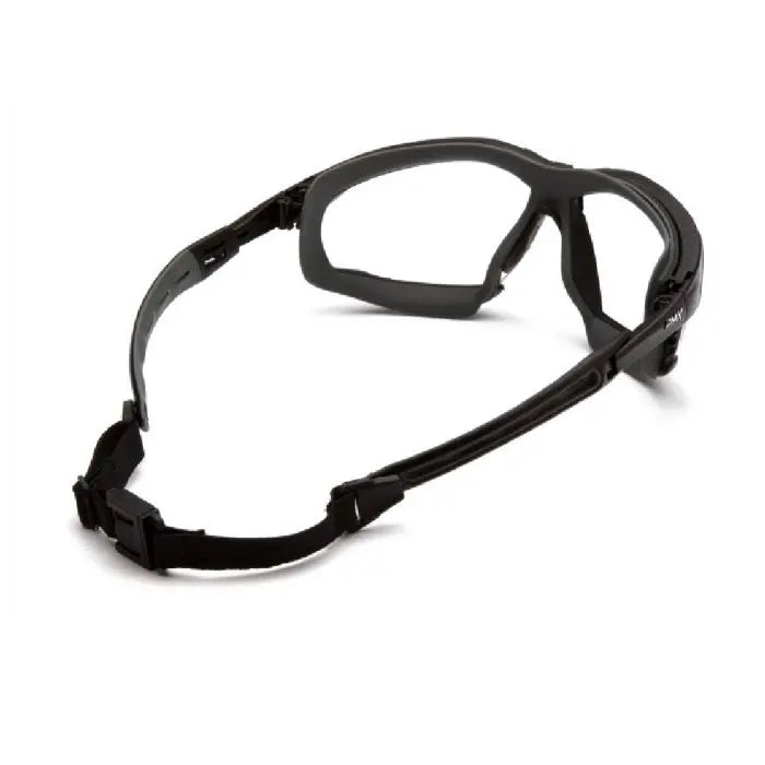 Pyramex Isotope GB9410STM Safety Glasses, Black Frame, Clear H2Max Anti Fog Lens, One Size, Box of 12