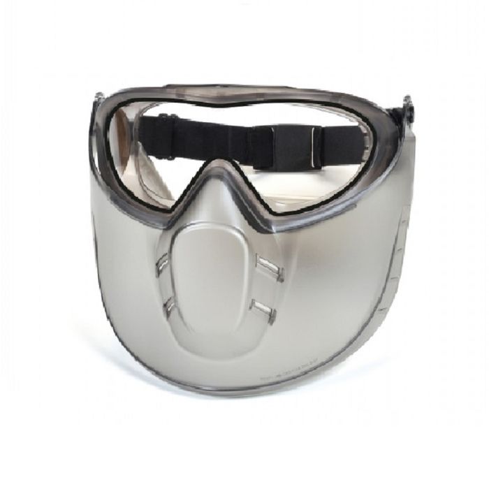 Pyramex Capstone Shield GG504DTSHIELD Safety Goggle with Shield, Clear H2X Dual Lens, One Size, 1 Each