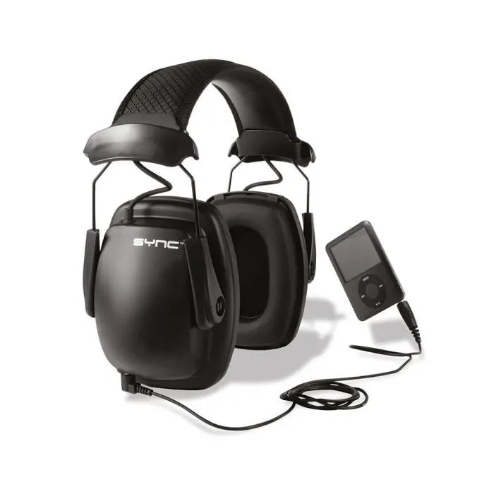 Honeywell Howard Leight 1030110 Sync Stereo Earmuff, Black, One Size, Box of 2